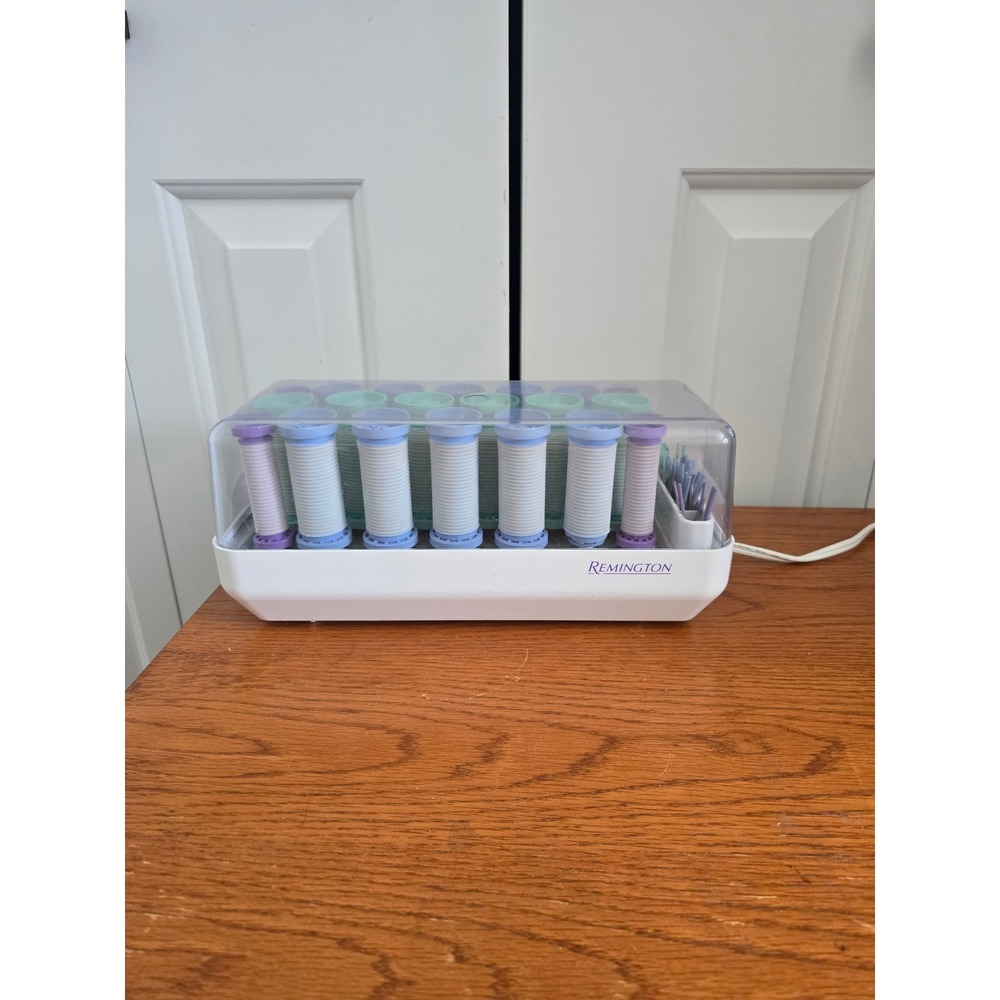 Vintage Remington H1046 Electric Hot Roller Set 20 Piece Multi Size Curlers